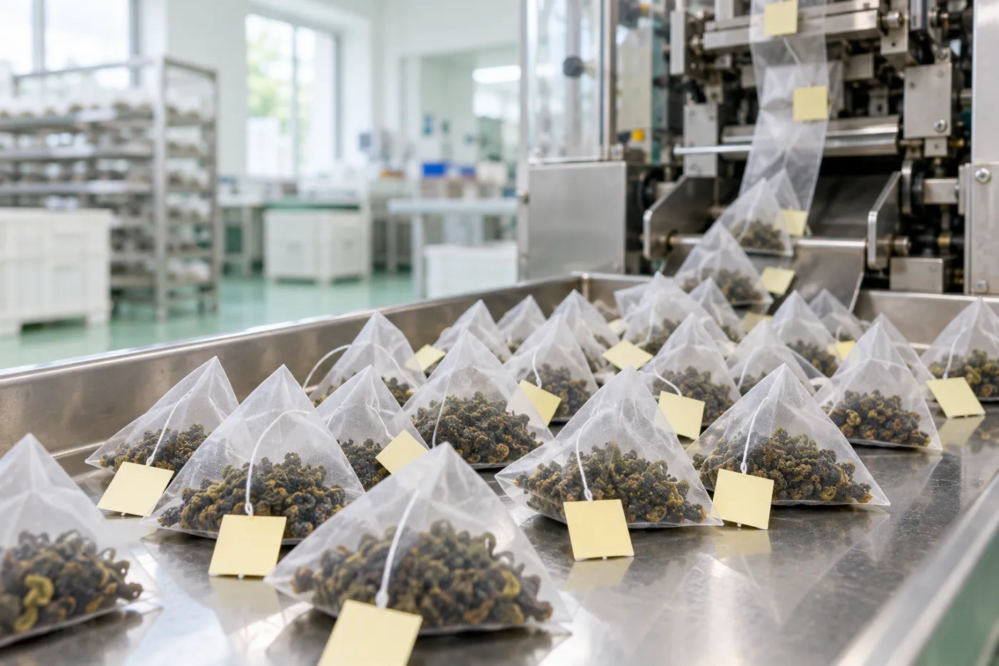 三角立體茶包成品示意圖